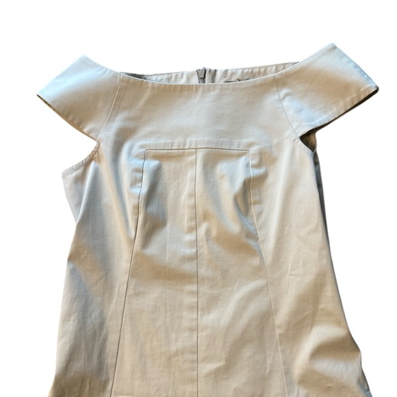 Theory Elegant Cream Mini Dress - Picture 3 of 5